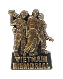 Vietnam Memorial lapel pin veteran remembrance military tribute