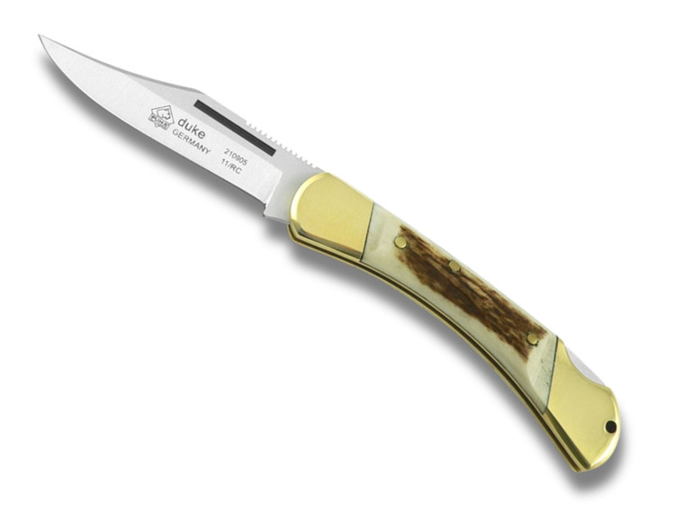 Puma Duke Stag Knife P210905 folding lockback pocket knife with genuine stag handle