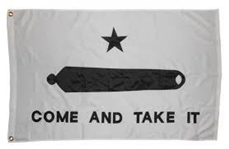 Come and Take It 3'x5' Gonzales Sewn 2-Ply Cotton Flag