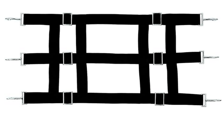 Weaver Black Polyester Stall Guard Adjustable 36 to 48 Inch Horse Stall Guard