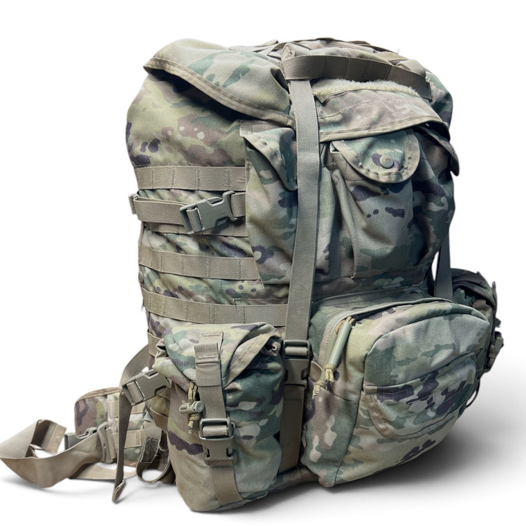 US Army Issue MOLLE 4K Rucksack in OCP Three-Quarter Side View