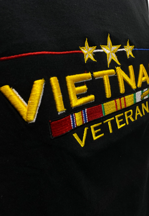 Vietnam Veteran Embroidered T-Shirt