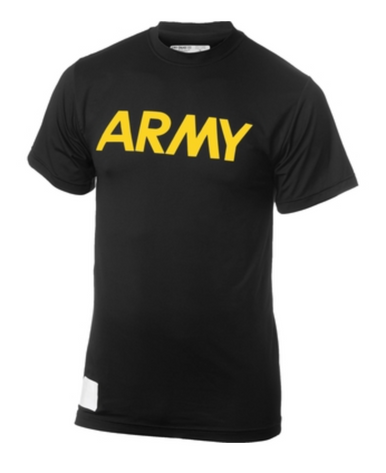 NYLON SHORT SLEEVE ARMY PT SHIRT - Military Depot