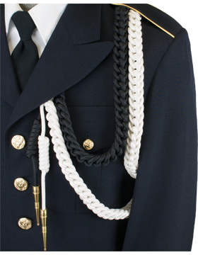 Usaf Red Rope Air Force Dress Aiguillette Two Color Shoulder Cord - Gold Tips ...
