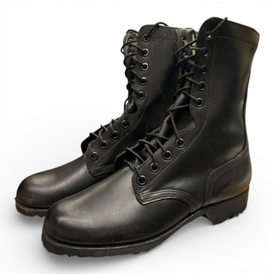 Vintage Black Leather Combat Boots Military Style High Top Lug Sole Vietnam era $_57.JPG?set_id=8800005007 main image 4