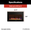 Lippert Components Built-In Electric Fireplace with Crystal Platform - 30 in. Black
