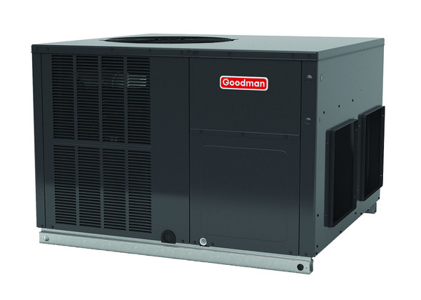 Goodman Packaged Air Conditioner 13.4 SEER2, 3 Ton, Single Stage, Downflow/Horizontal, R-410A, 208/230 V, Dimensions: 34.75" x 47" x 51"
GPCM33641