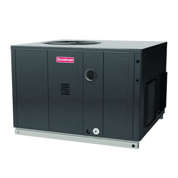 Goodman Packaged Gas/Electric/Dual 13.4 SEER2, Single Stage, Downflow/Horizontal 3.5 Ton, 60k, R-410A, 208/230 V, Dimensions: 40" x 47" x 51" GPGM34206041