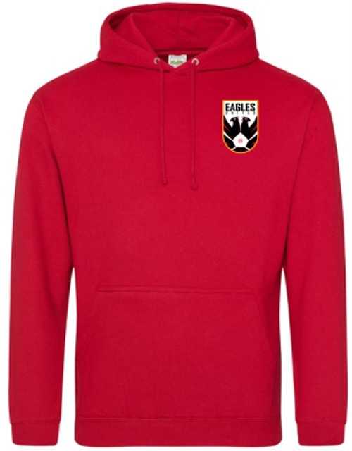 Eagles Fire Red Hoodie Small Logo