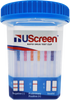 UScreen 14 Panel Drug Test Cup with Adulterants CLIA Waived Strips Visible