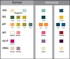 Healgen 6 Parameter Adulteration Test Strips HUAD-164 Color Chart for Results Interpretation