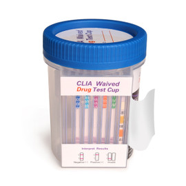 Healgen Flat Sided Cup 5 panel Drug Test with Adulterants