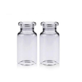 C0000031 10mL Clear Glass 22.5x46mm. 20mm Beveled Edge, Flat Bottom, Crimp Headspace Vial, 100/PK