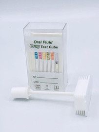 6 Panel Oral Fluid Saliva Cube Device, Employment Use Approved, 25/Box