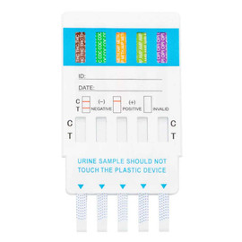 10 Panel Dip Card Drug Test, CLIA Waived, W4104, 25/Box