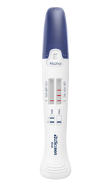 UScreen Oral Plus™ Multi-Drug 12-Panel Saliva/Oral Fluid Flip-Top Click-Cube Test with Alcohol .02% BAC, Saliva Saturation Indicator, 25/Box
