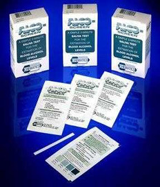 Alco-Screen® Saliva Alcohol Test, CLIA Waived, FDA 510(k) for Home Use from Chematics, 24/Box