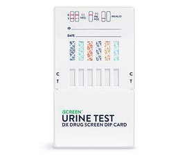 iSCREEN™ 6 Panel Rapid Dip Drug Test Card