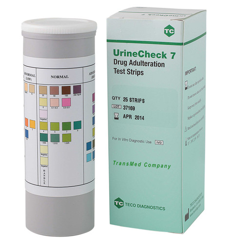 UrineCheck 7 Parameter Adulteration Test Strips by Teco Diagnostics