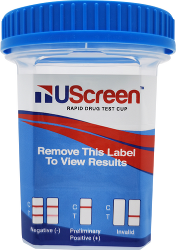 90 of 319
UScreen™ 10 Panel Drug Test Cup with Adulterants, OTC, CLIA Waived, Labeled, 25/Box