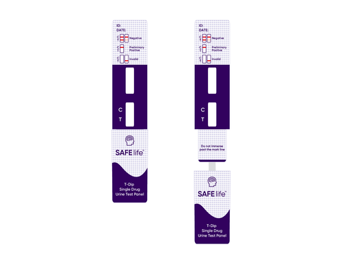 T-Dip® 1 Panel Rapid Drug Test Dip Card CLIA Waived 25/Box