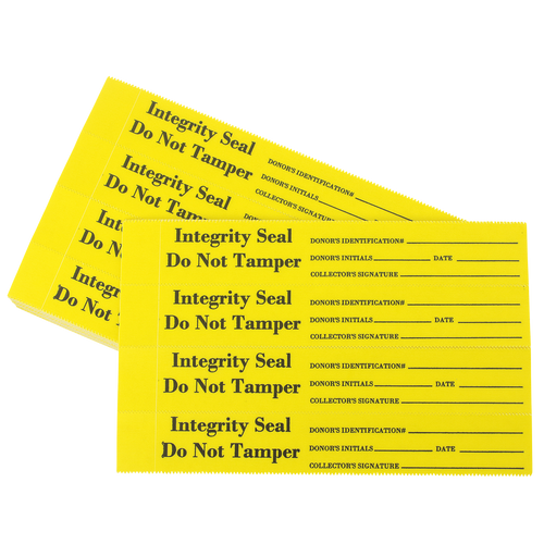 Tamper Evident Seals Yellow