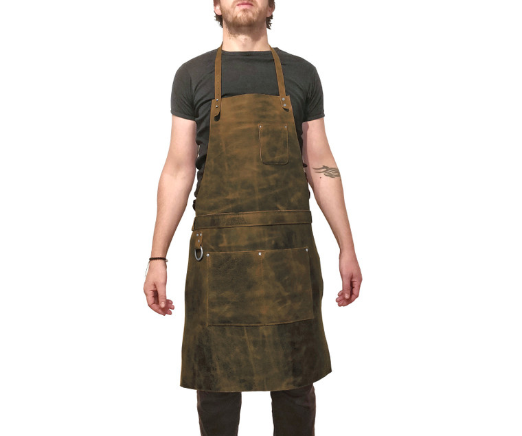 Leather Work Apron - Chefs Butchers Metalworkers Carpenters - Tirel Deluxe - Limited Edition