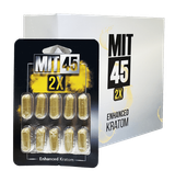 MIT 45 SILVER 2X KRATOM CAPS 10CT PACKS - 12CT