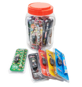 MIXED STYLE 1100MAH 510 THREAD BATTERIES IN A JAR - 16CT