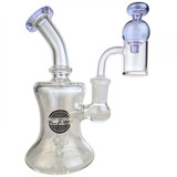 ON POINT GLASS - 5.5" MINI RIG SET WITH MATCHING CAP & 14M BANGER [WP136]