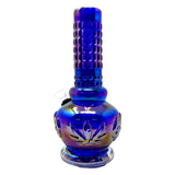 420 & LEAF CHROMATIC SOFT GLASS WATERPIPE 9" [WP137]