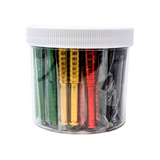 ANODIZED COLOR 3" METAL BATS WITH DIGGER TEETH JAR - 65CT