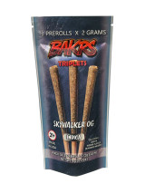 BAKRS GLAZED WITH DIAMONDS 3PACK PRE-ROLLS 10PCT BOX