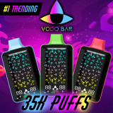 VODO BAR 35,000 PUFFS DISPOSABLE VAPE - DISPLAY OF 5