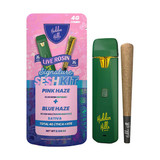 HIDDEN HILLS SIGNATURE SESH KIT THCA + HTE LIVE ROSIN DISPOSABLE + HASH HOLE 4G COMBO 2 IN 1 - DISPLAY OF 5