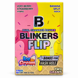 BLINKERS FLIP DISPOSABLE/PRE ROLL (ICE CREAM) DUAL CHAMBER DEVICE 2G - DISPLAY OF 5