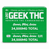 LOST GEEK THC DIPOSABLE STONER MINI SERIES 34,500MG 25-30K PUFFS 3 DEVICES PER POUCH - DISPLAY OF 5