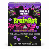 EXTRAX BRAIN ROT LIVE SUGAR GUMMIES THC-A, D9, THC-P - 2CT - 2,000MG PER POUCH - DISPLAY OF 30