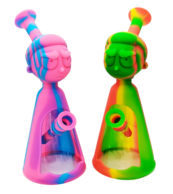 SILICONE MORTY RIG WITH CLEAR WINDOW 8" - [WP113]