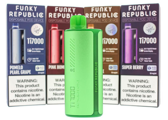 FUNKY REPUBLIC TI7000 RECHARGABLE DISPOSABLES 17ML - 5CT