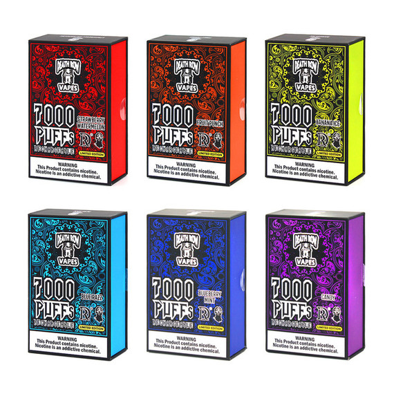 DEATH ROW VAPES 7000 PUFF 12ML RECHARGABLE DISPOSABLES - 5CT