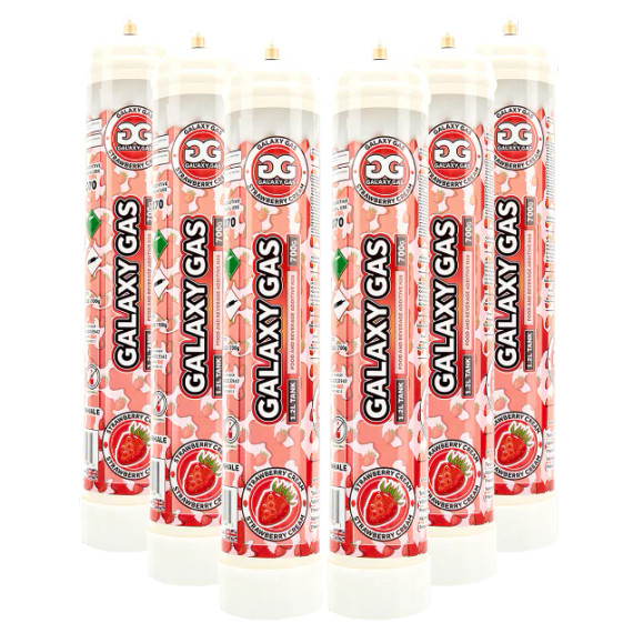 GALAXY GAS 1.2L - 700G WHIP CREAM TANKS - 6CT