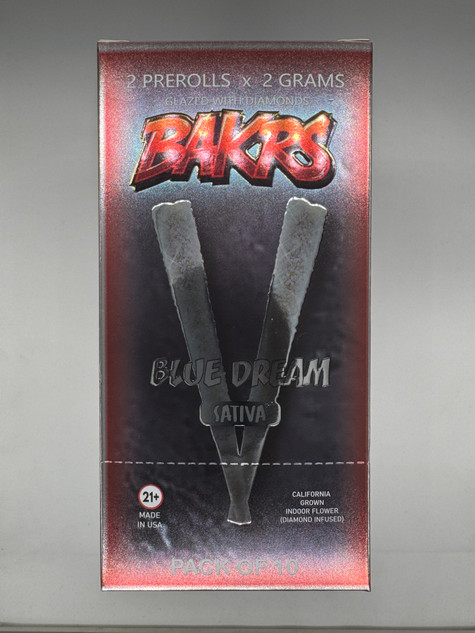 BAKRS GLAZED WITH DIAMONDS 2PACK PRE-ROLLS 10PCT BOX