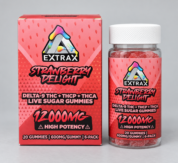 EXTRAX ADIOS MF LIVE SUGAR GUMMIES 12000MG 20CT - DISPLAY OF 6