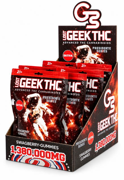 LOST GEEK THC ADVANCED CANNABINOID GUMMIES 230,000MG – 6-COUNT DISPLAY