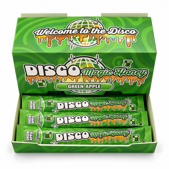 DISCO MAGIC HONEY - 5G A PIECE - 75G TOTAL - DISPLAY OF 15