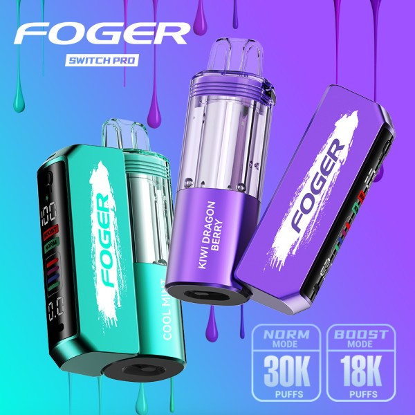 FOGER SWITCH PRO KIT 30K PUFF 5CT/BOX DISPOSABLE VAPE