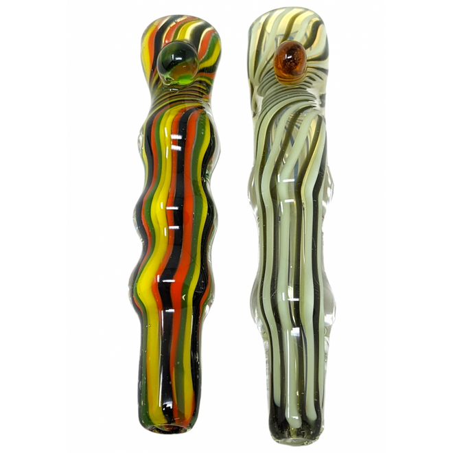 BUBBLE BODY COLOR TWIST CHILLUMS - PACK OF 2 [HP105]