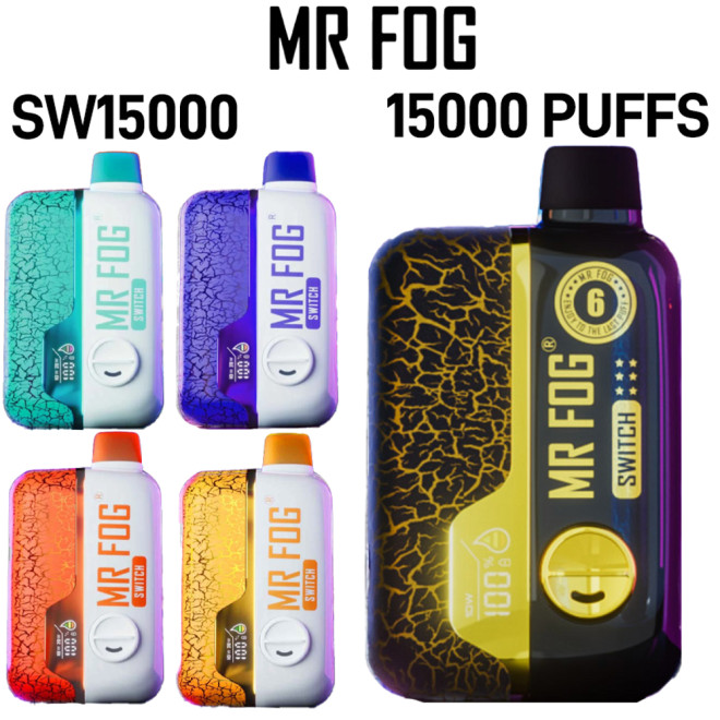 MR FOG SWITCH SW15000 12ML 15,000 PUFFS DISPOSABLE VAPE - 10CT DISPLAY