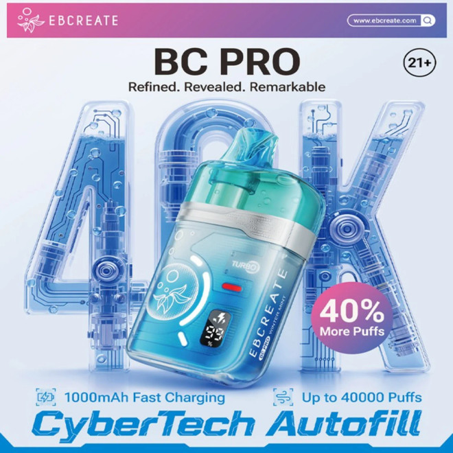 EBCREATE BC PRO 40000 RECHARGEABLE DISPOSABLE